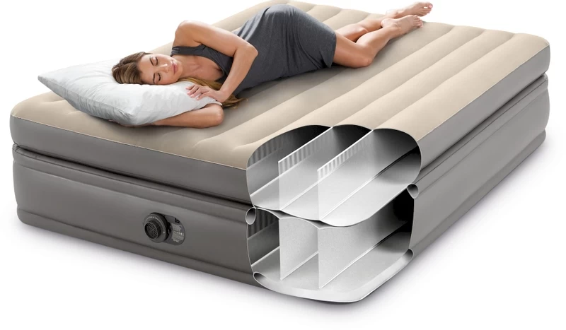 Intex Prime Comfort Luchtbed - Queensize - Ingebouwde Elektrische Pomp - Afbeelding 4
