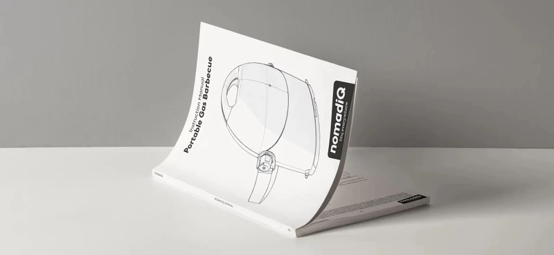 NomadiQ Draagbare Gasbarbecue - Zwart - Afbeelding 6