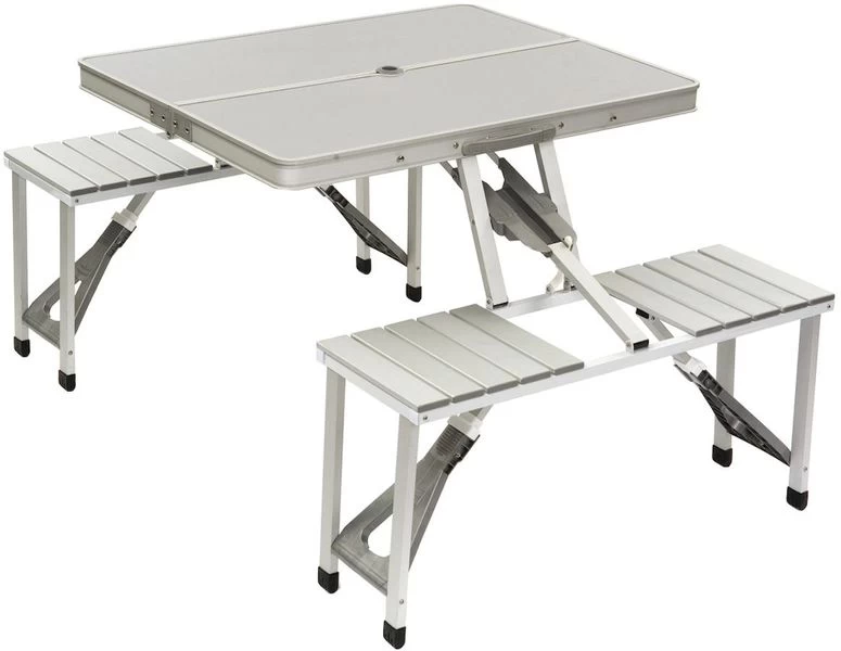 Bo-Camp 136 X 85 Inklapbare Picknicktafel - Aluminium