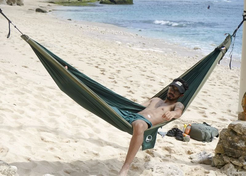 Ticket To The Moon Hangmat 2 Persoons Original Double - Army Green/Khaki - Afbeelding 5