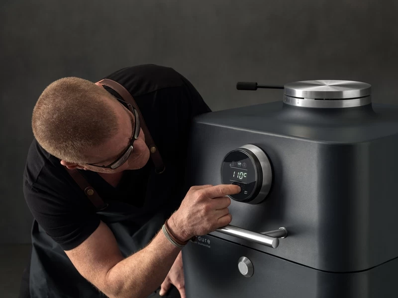 Everdure 4K Houtskool Barbecue Met Beschermhoes - Antraciet/blauw - Afbeelding 4