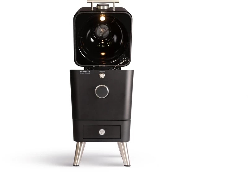 Everdure 4K Houtskool Barbecue Met Beschermhoes - Mat Zwart - Afbeelding 4