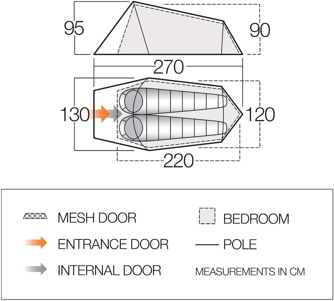Vango Soul 200 Tunneltent - 2 Persoons - Afbeelding 8